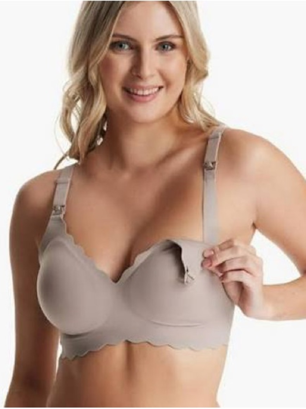 Momcozy | Nursing Seamless Bra Taupe | XL